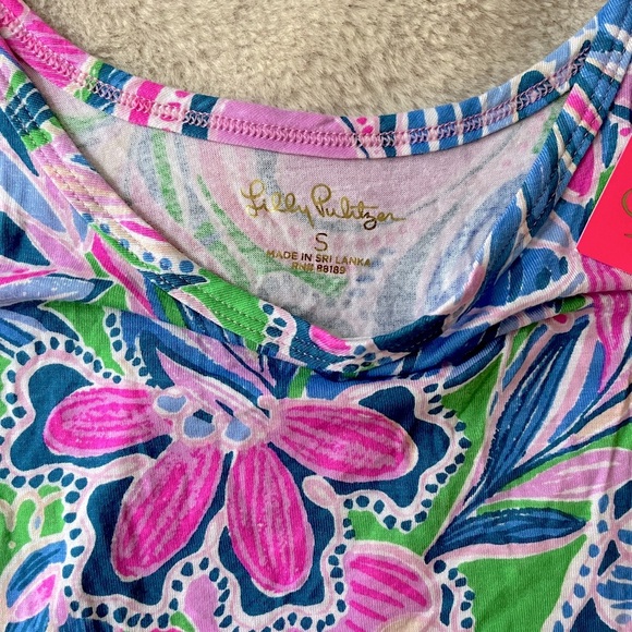 NWT Lilly Pulitzer Ruffle Pajama Tank Top Size S - Picture 8 of 10